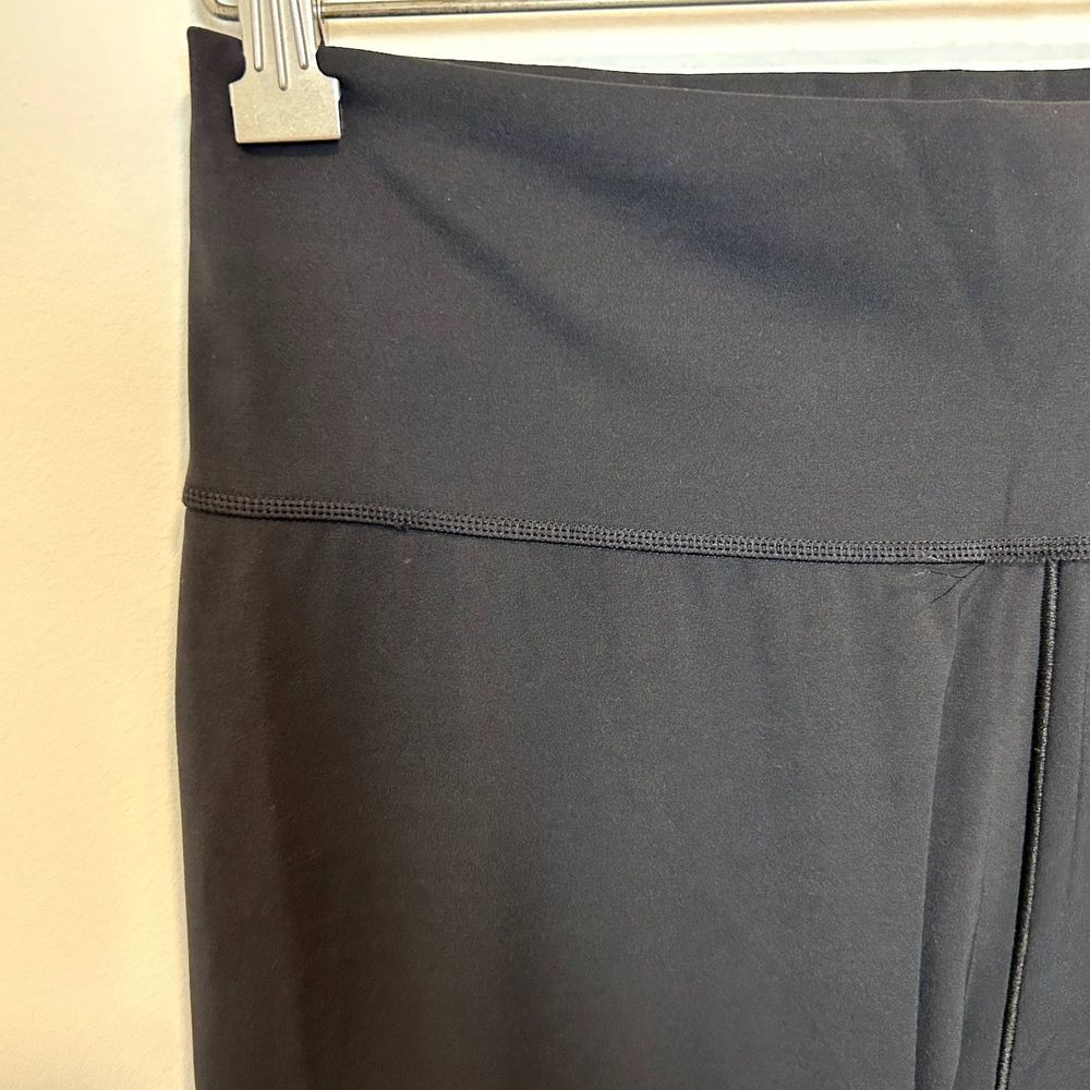 Adidas Womens Athletic Leggings Size Large Black Solid Casual Lounge Stretchy - Picture 8 of 14